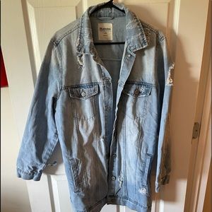 Bluenotes Long Men’s Distressed Jean Jacket